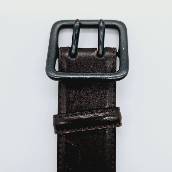 JACOB CONNEXION | genuine leather double-prong buckle belt S - Picture 2 of 8